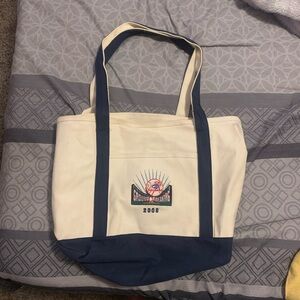 New York Yankees commemorative 2006 groundbreaking tote bag